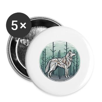Guardian of Woods - Buttons large 2.2'' (5-pack) - white