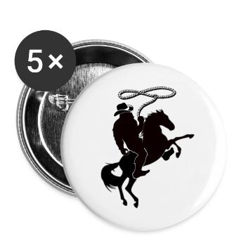 BIGFOOT RODEO - Buttons large 2.2'' (5-pack) - white