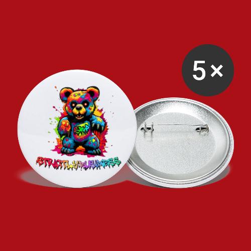 STRICTLY BUSINESS TEDDY BEAR LOGO SBP 519 - Buttons large 2.2'' (5-pack)
