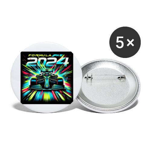 F1 2024 Is Here - Buttons large 2.2'' (5-pack)