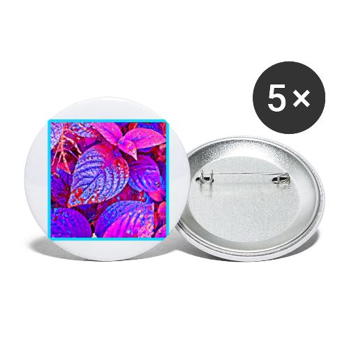 Luminous Leaves Elegance - Buttons large 2.2'' (5-pack)