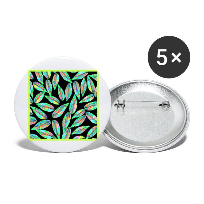 Radiant Neon Leaves Artful Glow