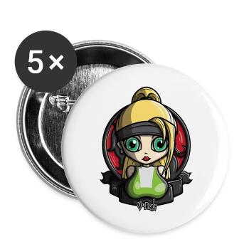 Sonya Blade Pin Up - Buttons large 2.2'' (5-pack) - white