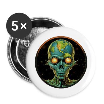Galactic Guardian - Buttons large 2.2'' (5-pack) - white