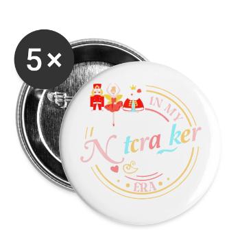 Nutcracker Mom Era - Buttons large 2.2'' (5-pack) - white