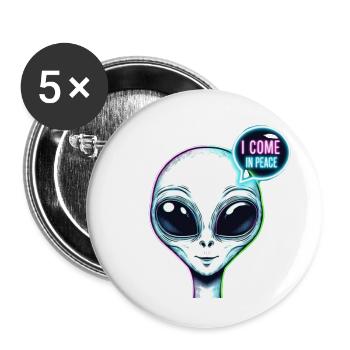 Alien: I come in peace - Buttons large 2.2'' (5-pack) - white
