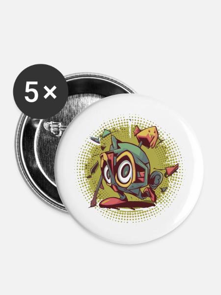 geometry dash insane - Buttons large 2.2'' (5-pack) - white