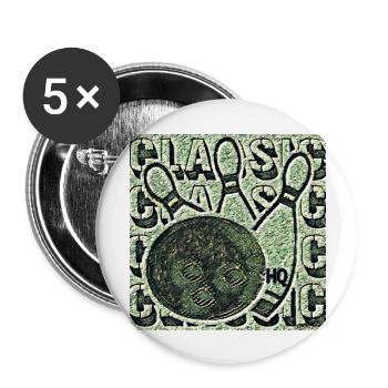 BOWLING (CLASSIC HQ) - Buttons large 2.2'' (5-pack) - white