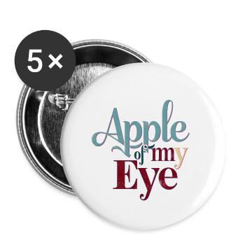 Core Affection: Apple of My Eye - Buttons large 2.2'' (5-pack) - white