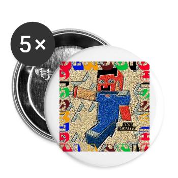 CLASSIC (HIGH QUALITY) - Buttons large 2.2'' (5-pack) - white