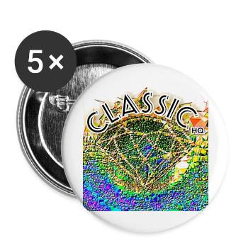 CLASSIC (HIGH QUALITY) - Buttons large 2.2'' (5-pack) - white