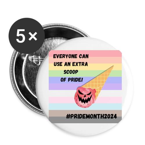 Scoop of Pride - Buttons large 2.2'' (5-pack)