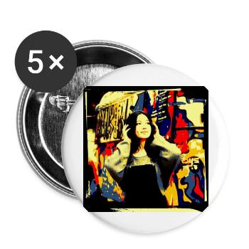 I FEEL GOOD - Buttons large 2.2'' (5-pack) - white