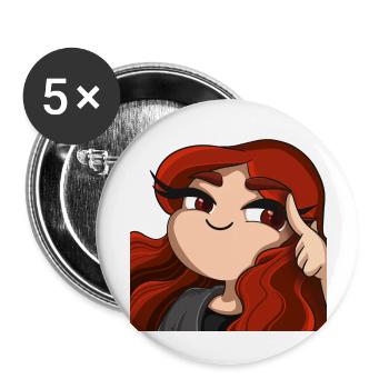 ibolyaSmort - Buttons large 2.2'' (5-pack) - white