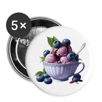 ice cream - Buttons large 2.2'' (5-pack) - white