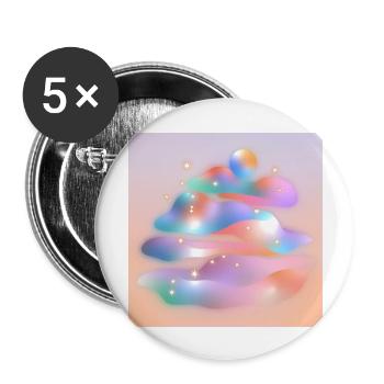 3D Surrealism Graphic Art - Buttons large 2.2'' (5-pack) - white
