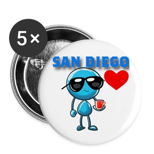 Smoon City_San Diego - Buttons large 2.2'' (5-pack)