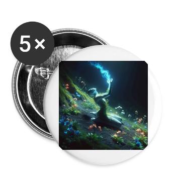 Gaslight - Buttons large 2.2'' (5-pack) - white