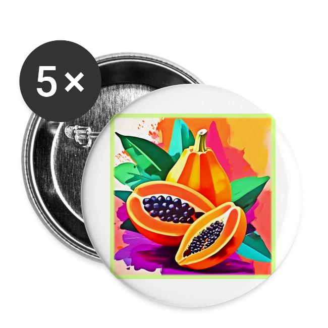 Sliced Papaya Pop Art