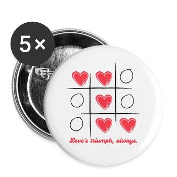 "T-shirt weather is the best weather." - Buttons large 2.2'' (5-pack) - white