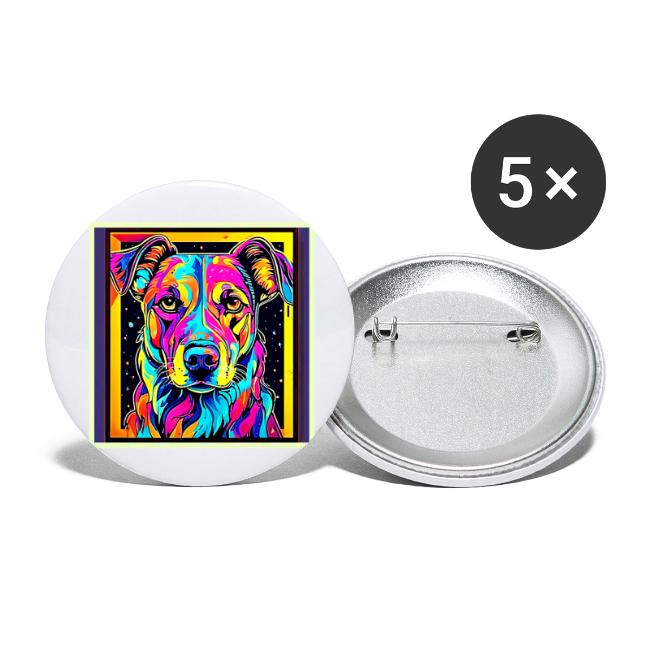 Rainbow Dog Portrait Art