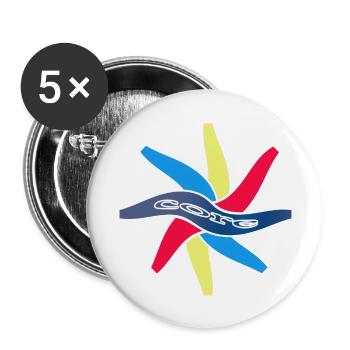 core - Buttons large 2.2'' (5-pack) - white
