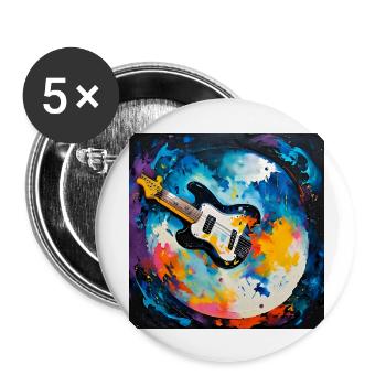 The symbol of expression - Buttons large 2.2'' (5-pack) - white
