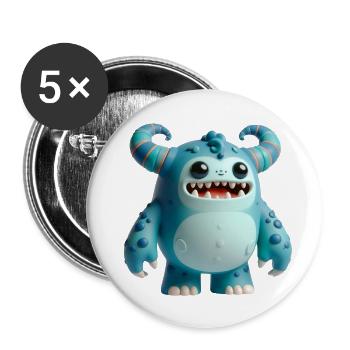 Monstrous Titan from the Abyss - Buttons large 2.2'' (5-pack) - white
