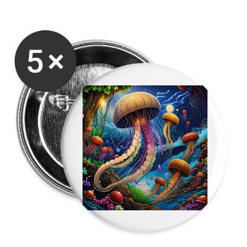 Jellies Jellies Jellies - Buttons large 2.2'' (5-pack) - white