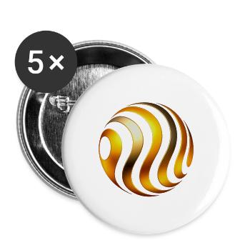 Advanced Graphics Illusion Art - Buttons large 2.2'' (5-pack) - white