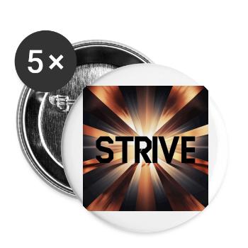 awsome background strive - Buttons large 2.2'' (5-pack) - white