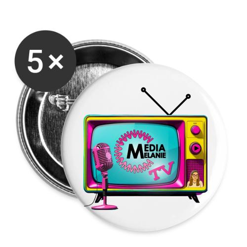 Media Melanie TV - Buttons large 2.2'' (5-pack)
