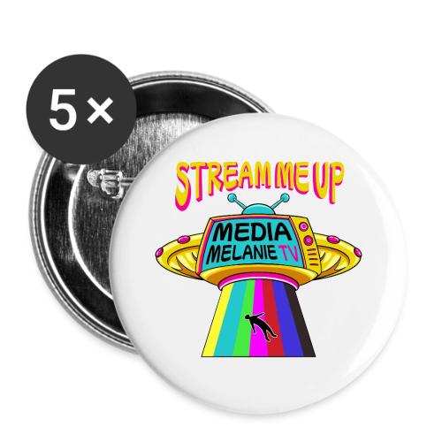 Stream Me Up | Streaming TV UFO - Color - Buttons large 2.2'' (5-pack)