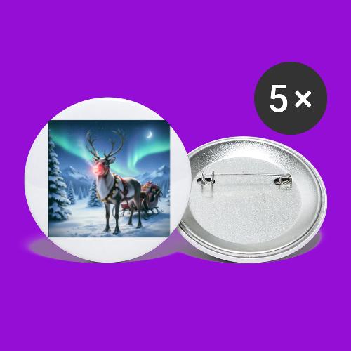 Rudolph the red nosed reindeer - Buttons large 2.2'' (5-pack)