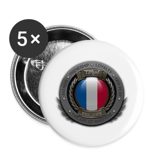 TAW SEAL flags France - Buttons large 2.2'' (5-pack)