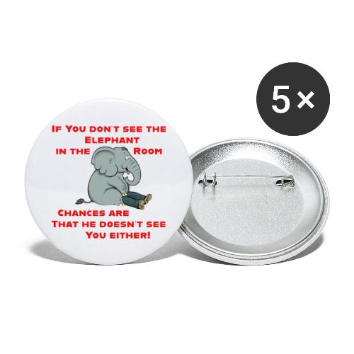 Elephant in the Room Meme - Buttons large 2.2'' (5-pack)