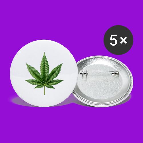 Cannabis Leaf - Buttons large 2.2'' (5-pack)