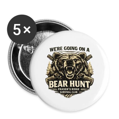BEAR HUNT - Buttons large 2.2'' (5-pack)