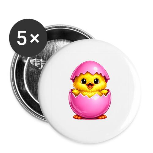 Easter Chick Pink - Buttons large 2.2'' (5-pack)