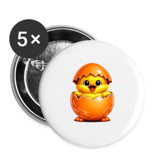 Easter Chick Orange - Buttons large 2.2'' (5-pack)