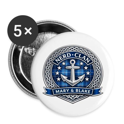 THE NERDCLAN - Buttons large 2.2'' (5-pack)
