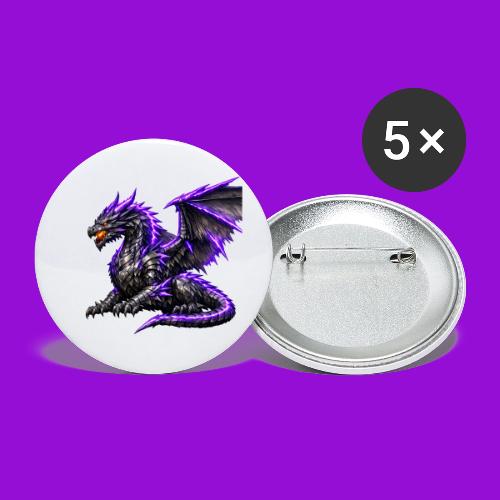 Neon Dragon at Rest - Buttons large 2.2'' (5-pack)
