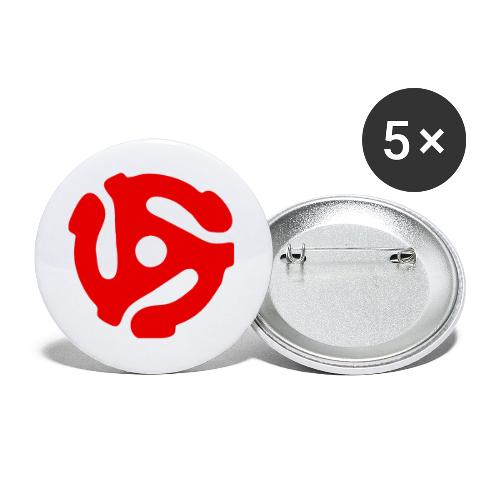 45 adapter red - Buttons large 2.2'' (5-pack)