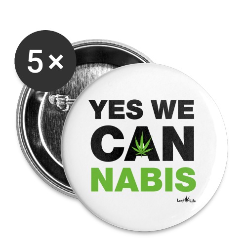 Yes We Cannabis - Buttons large 2.2'' (5-pack)