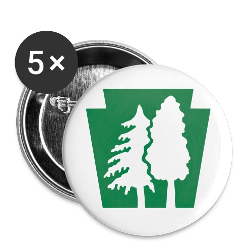 PA Keystone w/trees - Buttons large 2.2'' (5-pack)