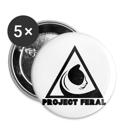 Project feral fundraiser - Buttons large 2.2'' (5-pack)