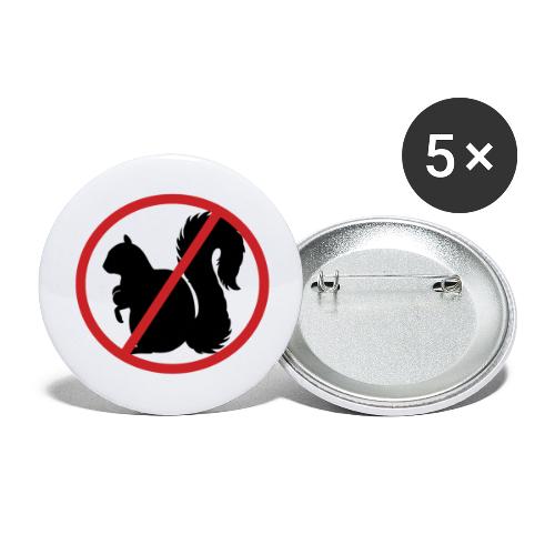 No Squirrel Teats Allowed - Buttons large 2.2'' (5-pack)