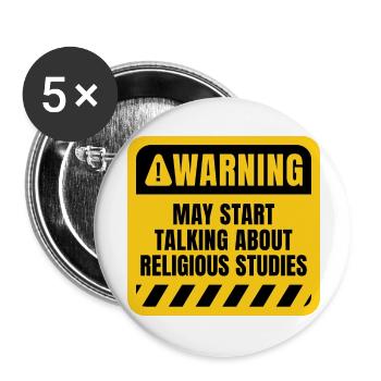 Talk about Religious Studies - Buttons large 2.2'' (5-pack) - white