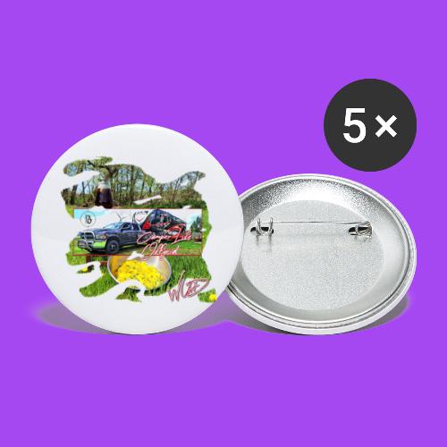 Dandelion Camper Life - Buttons large 2.2'' (5-pack)