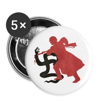 Fight Fascism (Vintage) - Buttons large 2.2'' (5-pack) - white
